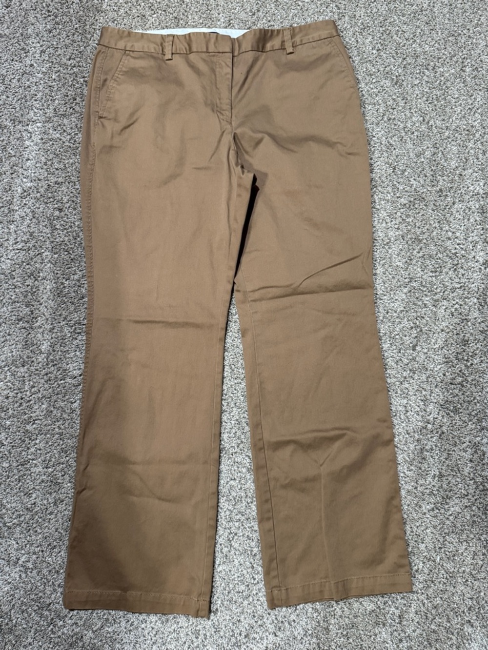 Lands' End Mid-Rise Trouser in Tan